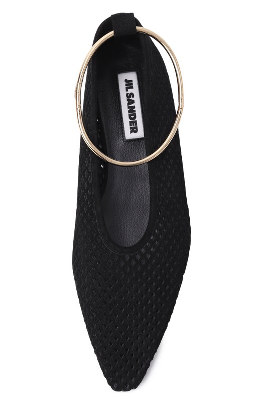 Замшевые балетки Jil Sander J15WZ0038/P7587 Чёрный  J15WZ0038/P7587 Фото 6