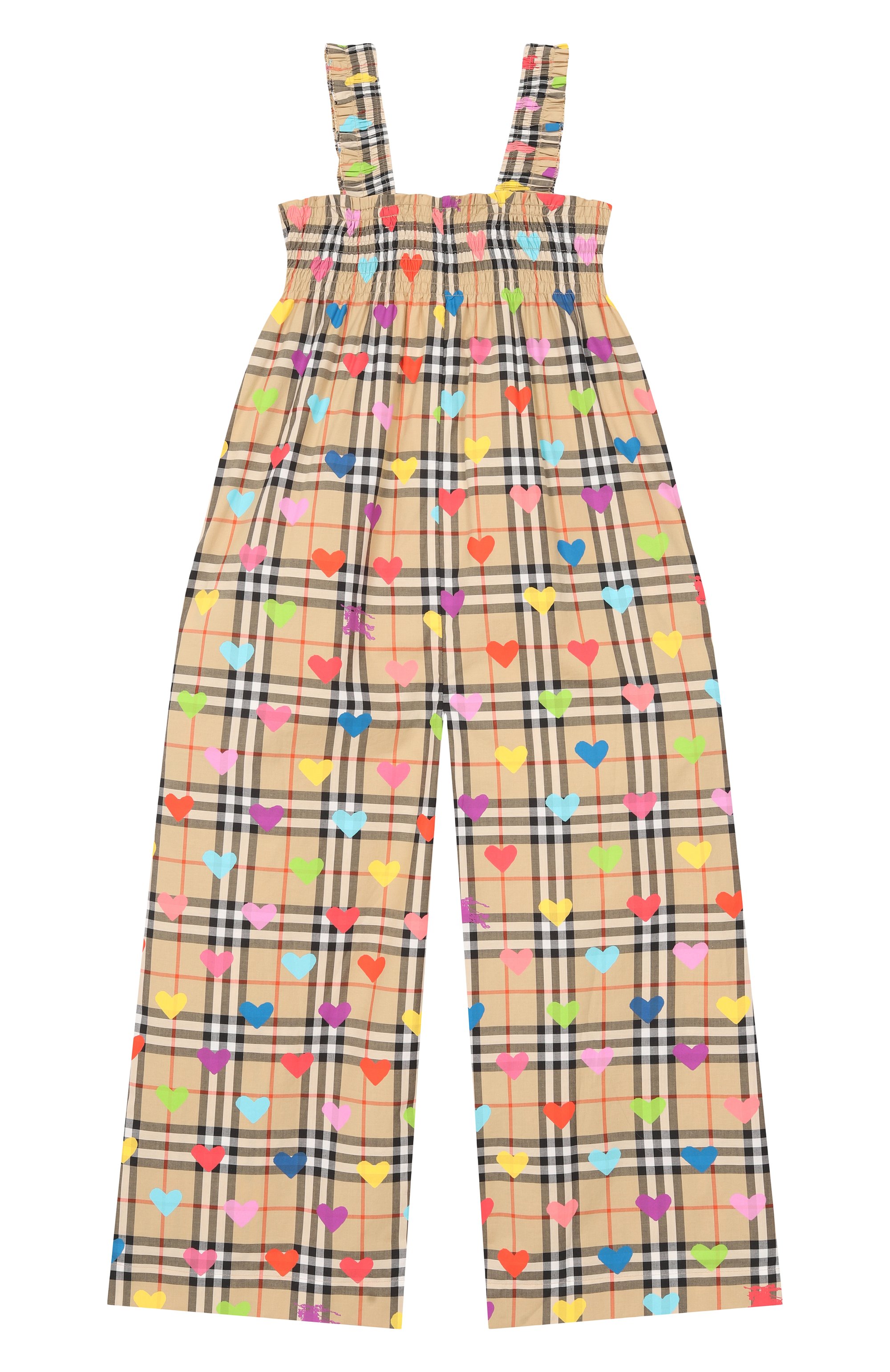 Хлопковый комбинезон BURBERRY бежевого цвета по цене 49350 руб., арт. 8119965, фото 2 Хлопковый комбинезон BURBERRY, арт. 8119965, фото 2