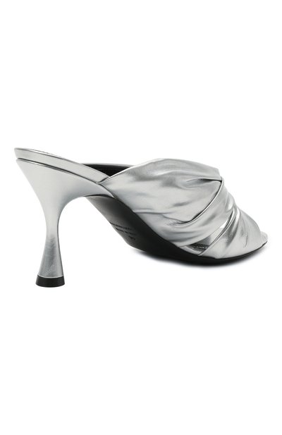 Кожаные мюли drapy BALENCIAGA, арт. 617574/WBAW0, фото 4