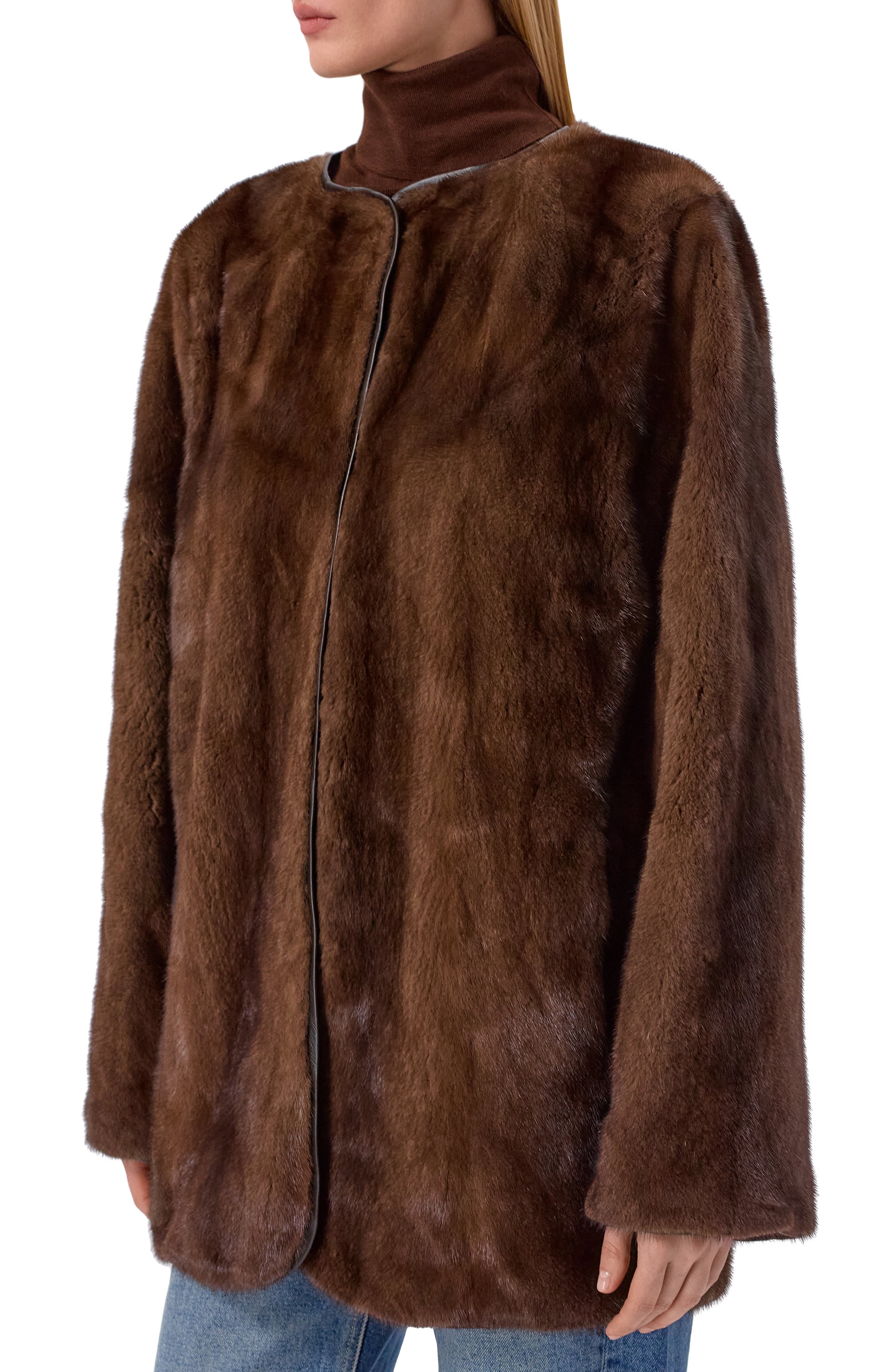 Шуба из норки GIULIA GURMAN, арт. 221DB44, фото 3