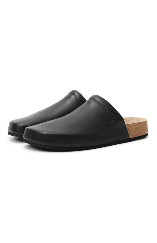 Кожаные сабо Balenciaga x Scholl Balenciaga 827677/WB2U0 Чёрный 827677/WB2U0