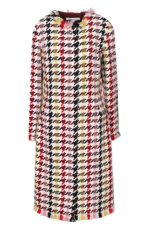 

Пальто из шерсти и вискозы Oscar de la Renta, Разноцветный