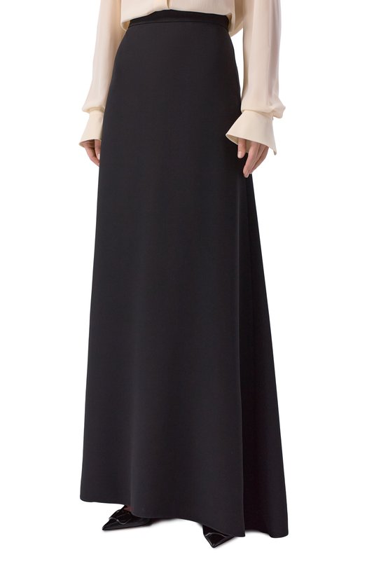 Шелковая юбка Valentino 8B3RAEN7/1MM Чёрный  8B3RAEN7/1MM Фото 3