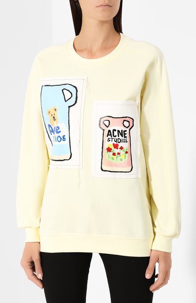 Хлопковый свитшот ACNE STUDIOS, арт. AI0039, фото 3