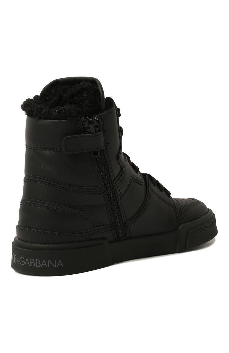 Высокие кеды из кожи DOLCE & GABBANA, арт. DA5093/AU495/29-36, фото 3