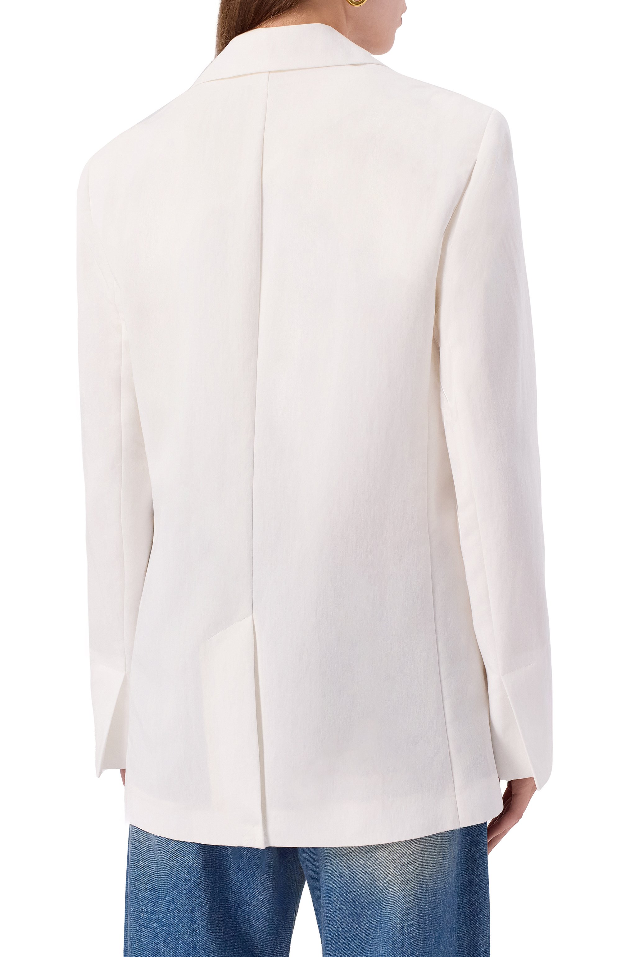 Жакет из вискозы BLUMARINE белого цвета по цене 147000 руб., арт. P522B096W_1, фото 4 Жакет из вискозы BLUMARINE, арт. P522B096W_1, фото 4