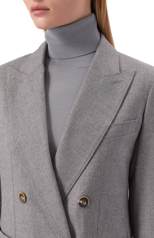 Кашемировый жакет Max Mara HARALD Серый  HARALD Фото 5