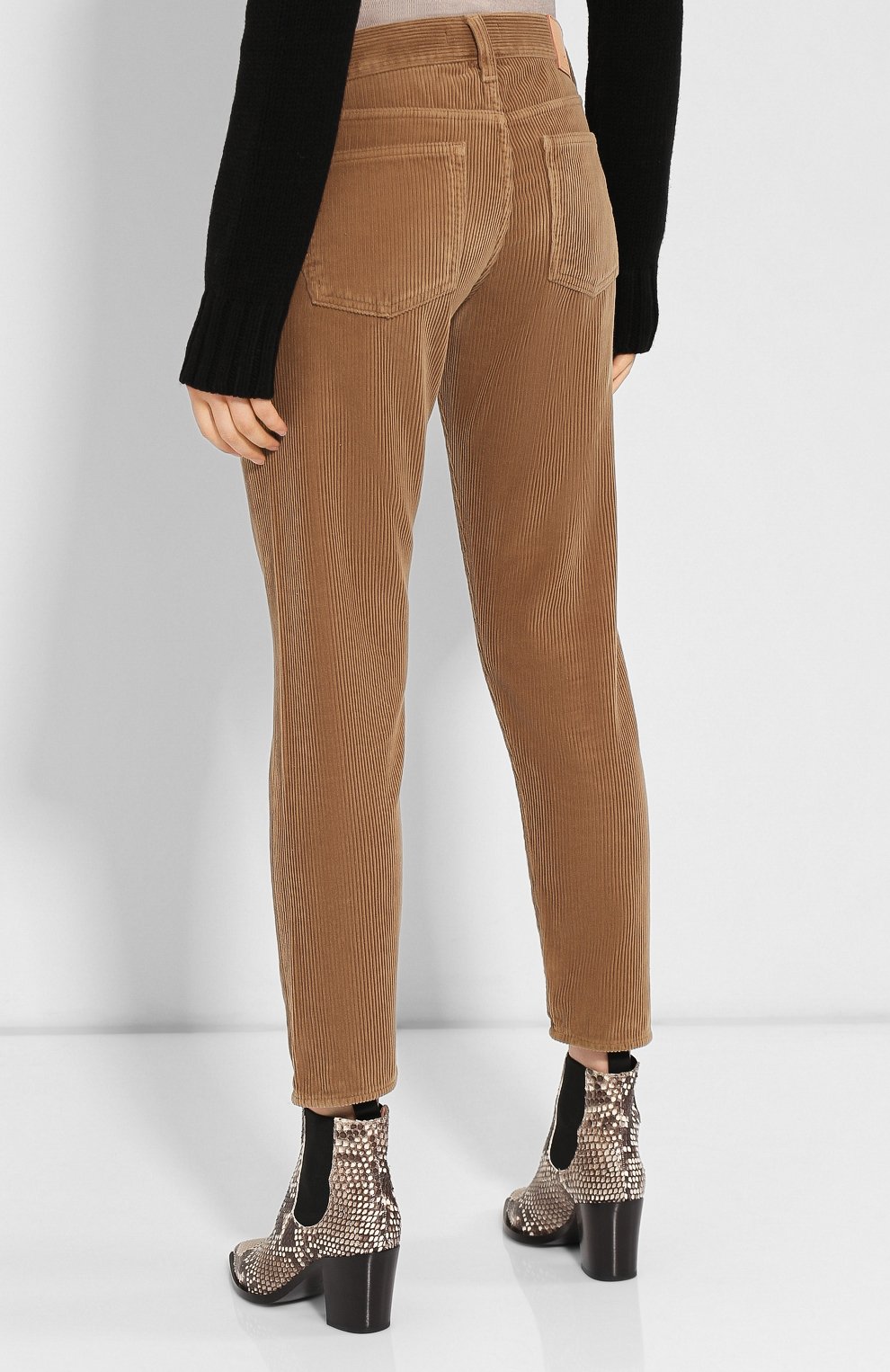 Вельветовые брюки MOUSSY коричневого цвета по цене 23850 руб., арт. 025CAC11-2400, фото 4 Вельветовые брюки MOUSSY, арт. 025CAC11-2400, фото 4
