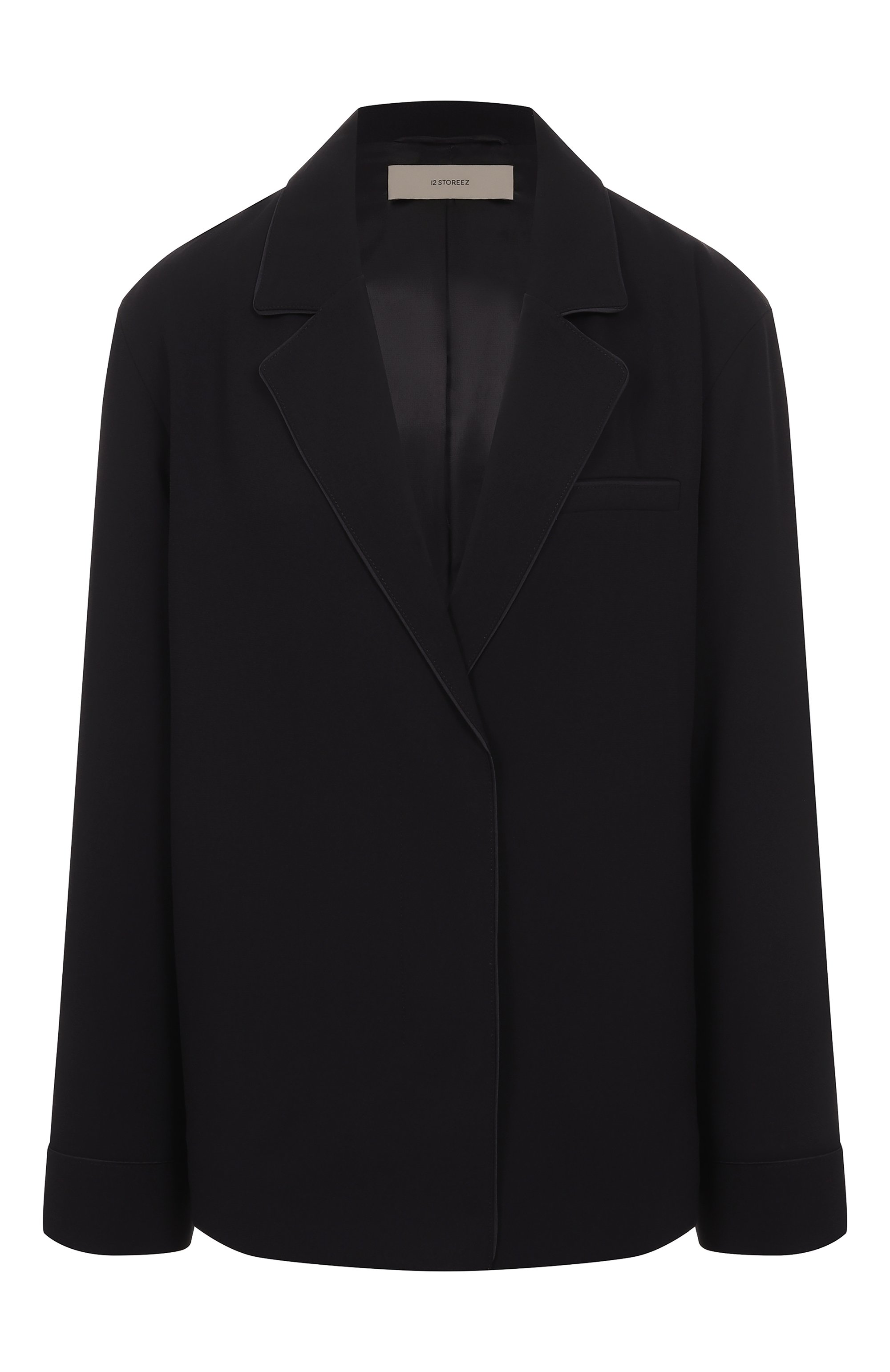 Жакет 12 STOREEZ черного цвета по цене 24000 руб., арт. 120138, фото 1 Жакет 12 STOREEZ, арт. 120138, фото 1