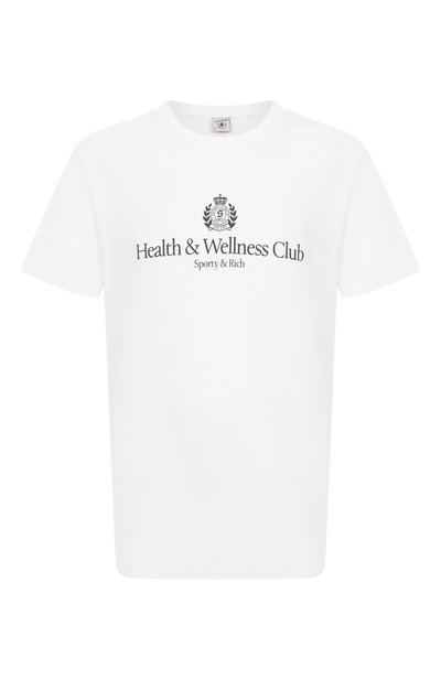 Мужская хлопковая футболка SPORTY AND RICH, арт. T0043620241WH01