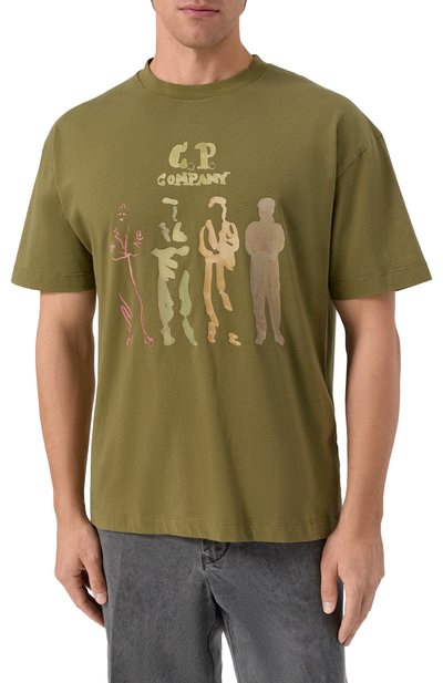 Хлопковая футболка C.P. COMPANY, арт. 19CMTS105A005100W, фото 3