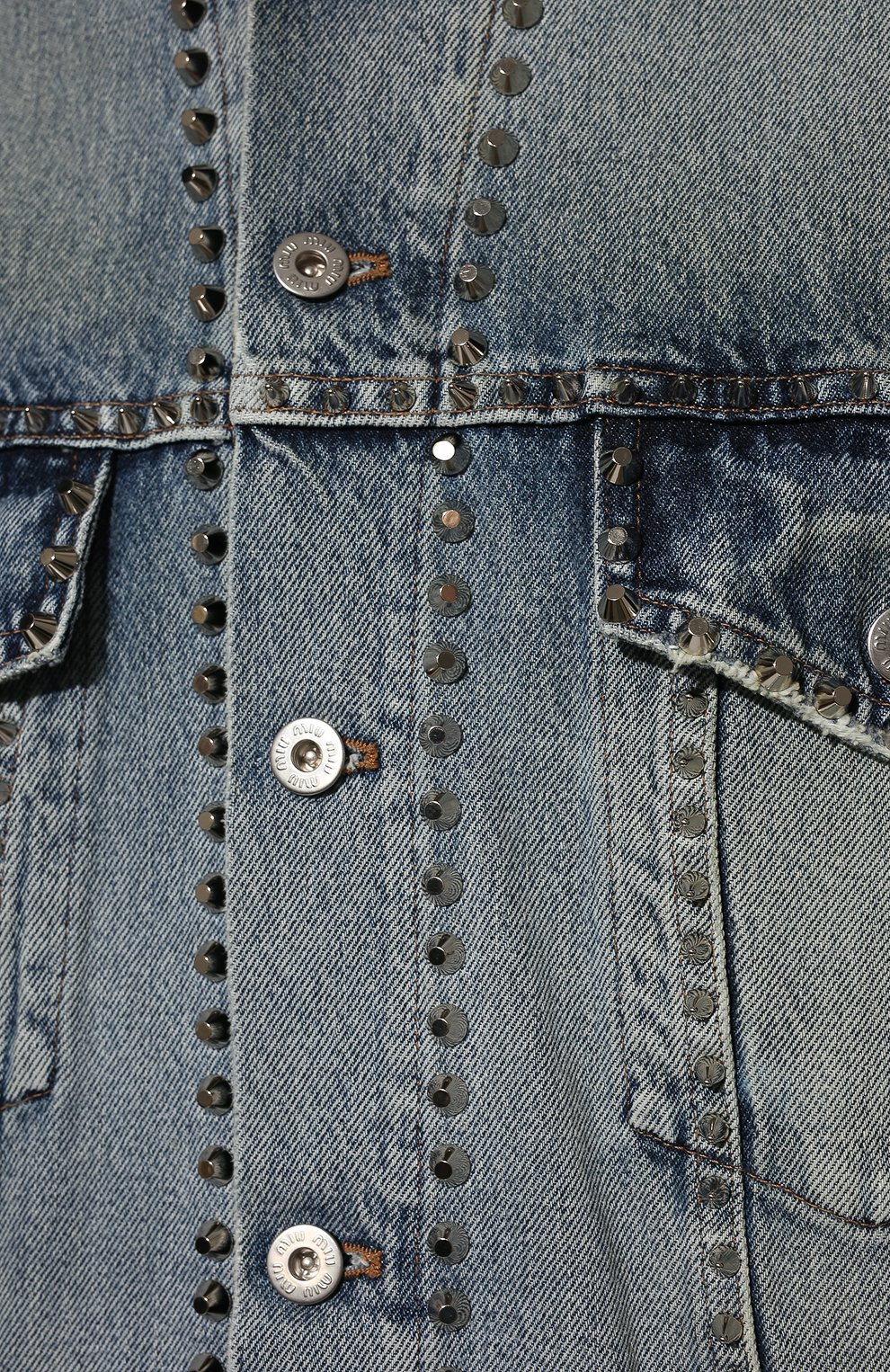 Джинсовая куртка MIU MIU, арт. GWB132-1ZV6-F0013, фото 5