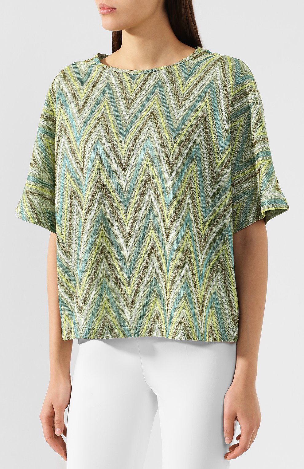 Топ из смеси вискозы и хлопка M MISSONI, арт. 2DL00007/2J000B, фото 3