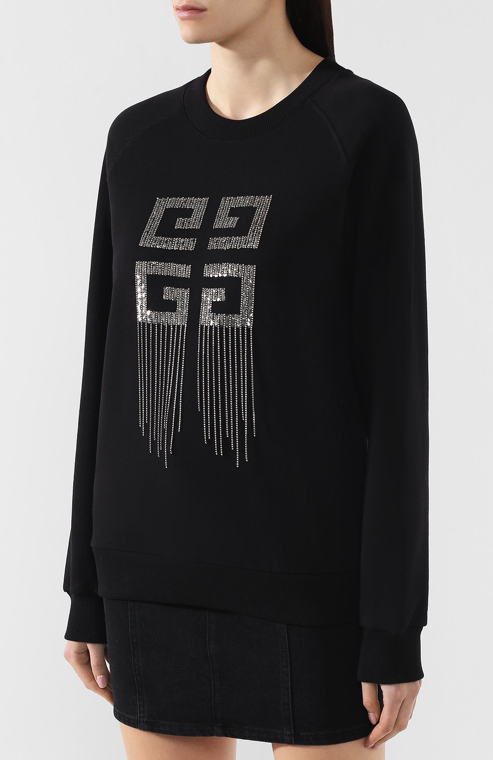 Хлопковый свитшот GIVENCHY, арт. BW7063G0CQ, фото 3