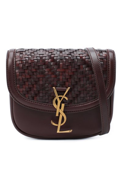 Сумка kaia small SAINT LAURENT бордового цвета по цене 188000 руб., арт. 631564/10F1W, фото 5 Сумка kaia small SAINT LAURENT, арт. 631564/10F1W, фото 5