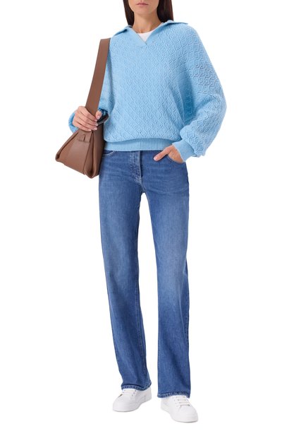 Поло FREEAGE голубого цвета по цене 36080 руб., арт. W26.JM137.2088.401, фото 2 Поло FREEAGE, арт. W26.JM137.2088.401, фото 2