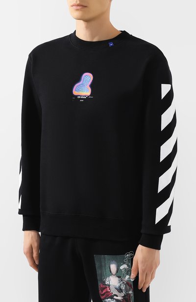 Хлопковый свитшот OFF-WHITE, арт. 0MBA025E19E300061088, фото 3