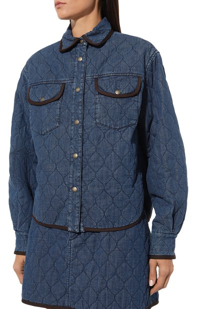 Джинсовая куртка JACOB COHEN синего цвета по цене 61550 руб., арт. V E 001 80 J 0184/410F, фото 3 Джинсовая куртка JACOB COHEN, арт. V E 001 80 J 0184/410F, фото 3