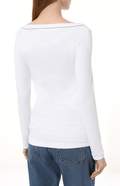 Хлопковый лонгслив BRUNELLO CUCINELLI, арт. MPTC8BJ302, фото 4