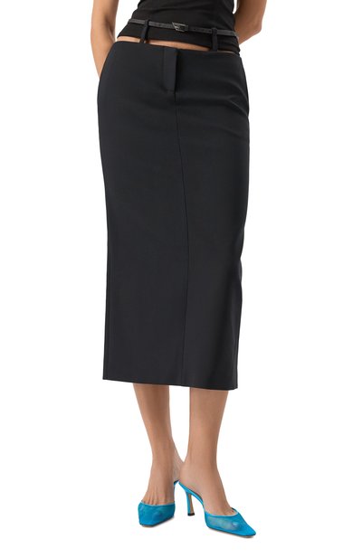 Юбка THE ATTICO черного цвета по цене 114000 руб., арт. 248WCS225/E100, фото 3 Юбка THE ATTICO, арт. 248WCS225/E100, фото 3