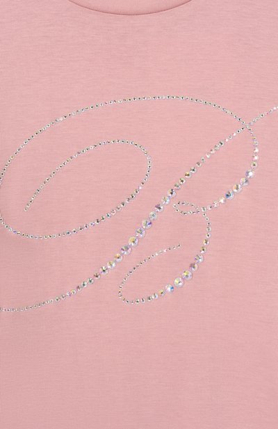 Хлопковая футболка BLUMARINE, арт. BFTS0270/JF031_001, фото 3