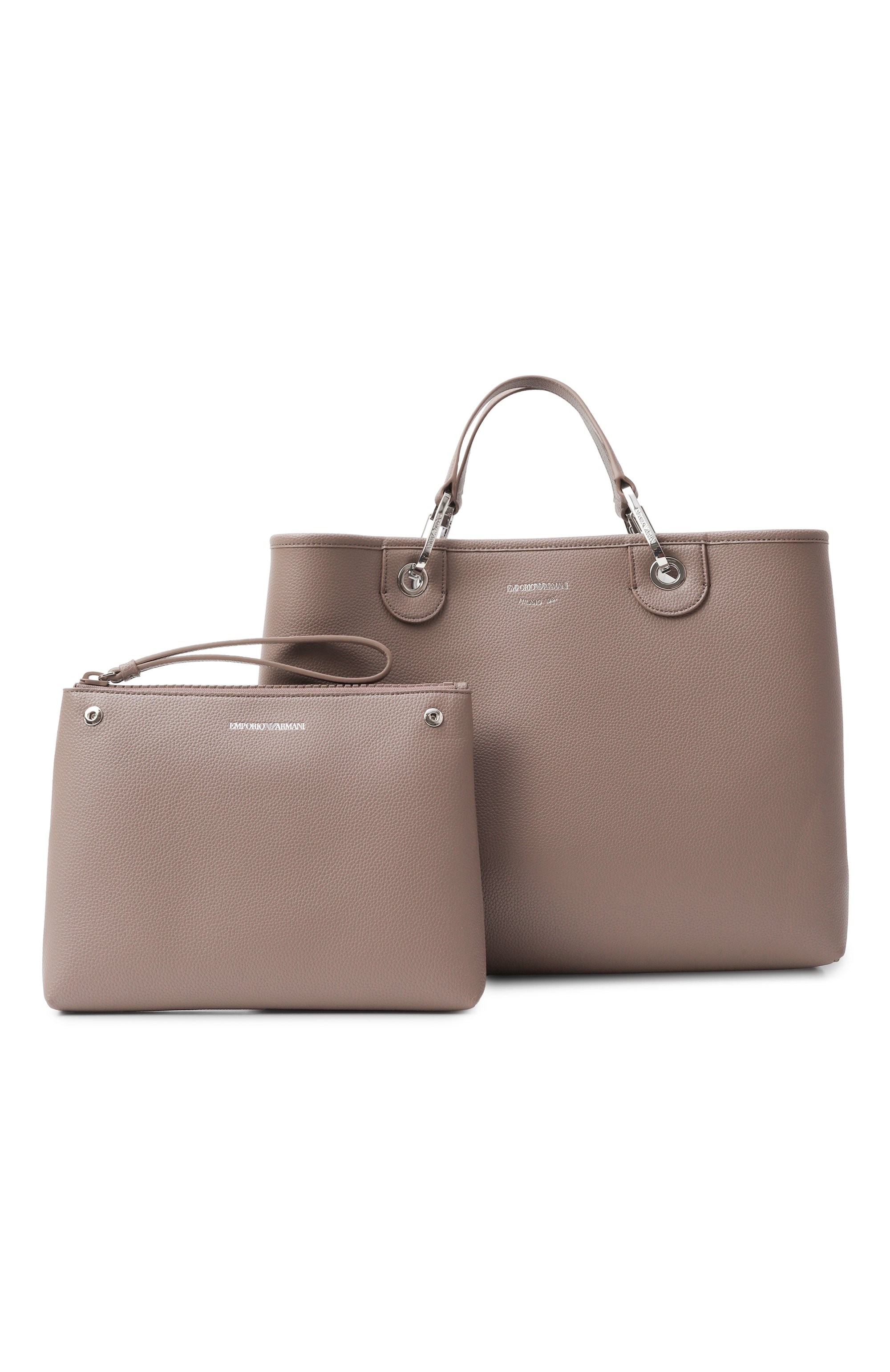 Сумка-тоут myea medium EMPORIO ARMANI темно-бежевого цвета по цене 37800 руб., арт. EW000360/AF12036, фото 9 Сумка-тоут myea medium EMPORIO ARMANI, арт. EW000360/AF12036, фото 9