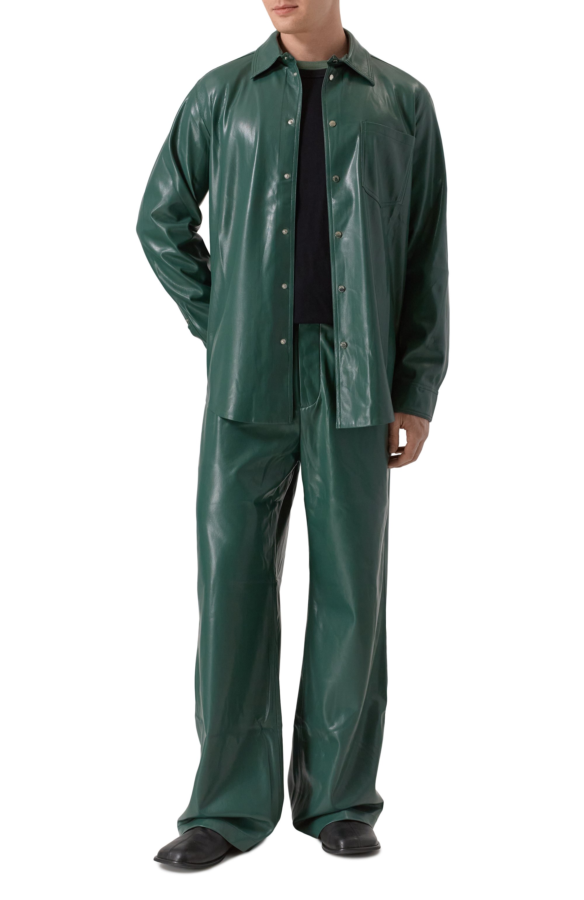 Рубашка из экокожи NANUSHKA, арт. NM25RSTP02267, фото 2