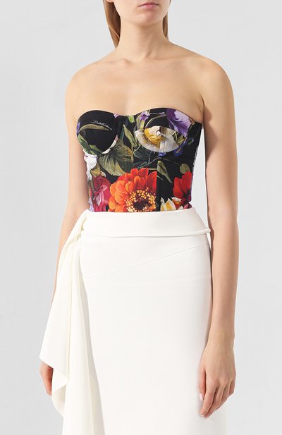 Хлопковый топ DOLCE & GABBANA черного цвета по цене 88150 руб., арт. F73P2T/FSFIT, фото 3 Хлопковый топ DOLCE & GABBANA, арт. F73P2T/FSFIT, фото 3
