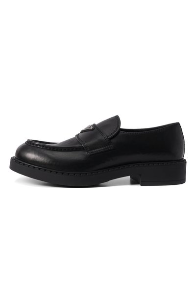 Кожаные лоферы PRADA, арт. 2DE127 G000/3ZPQ, фото 3
