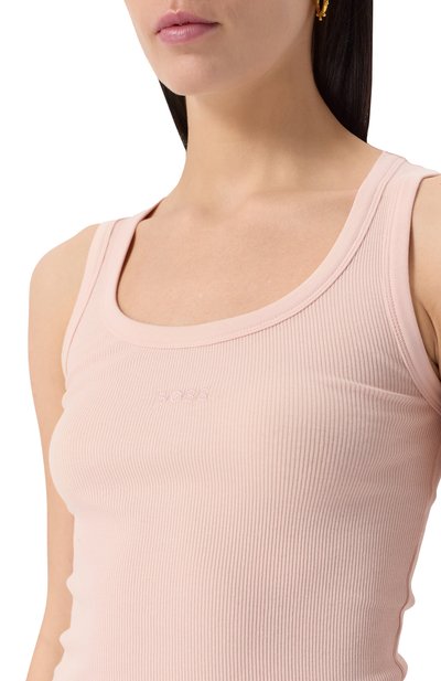 Хлопковая майка BOSS ORANGE, арт. 50504245, фото 5