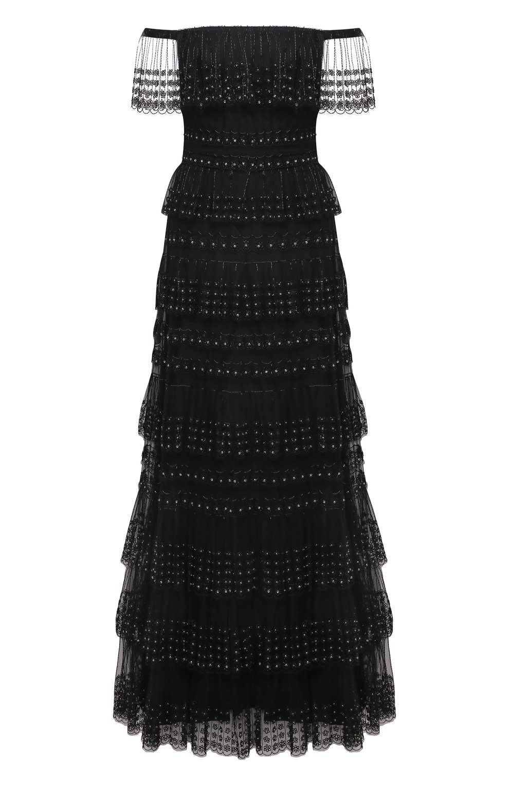 Платье VALENTINO черного цвета по цене 2360000 руб., арт. WB3VDC651ED, фото 1 Платье VALENTINO, арт. WB3VDC651ED, фото 1