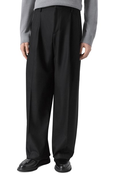 Брюки из шерсти и кашемира LANEUS черного цвета по цене 42600 руб., арт. F5LAMAKT277, фото 3 Брюки из шерсти и кашемира LANEUS, арт. F5LAMAKT277, фото 3