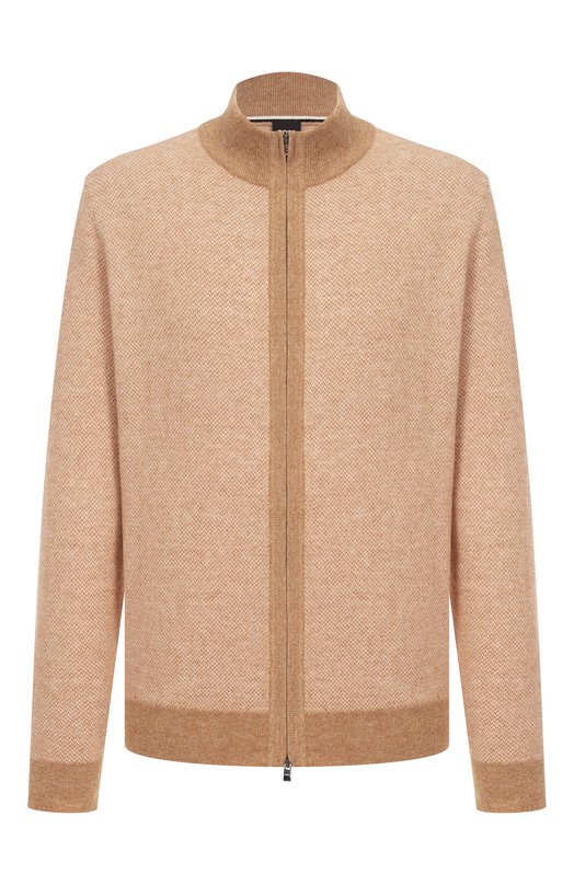 Кардиган из шерсти и хлопка BOSS 50549950 Бежевый 50549950