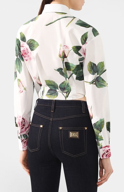 Хлопковая блузка DOLCE & GABBANA, арт. F5K68T/HS5FZ, фото 4