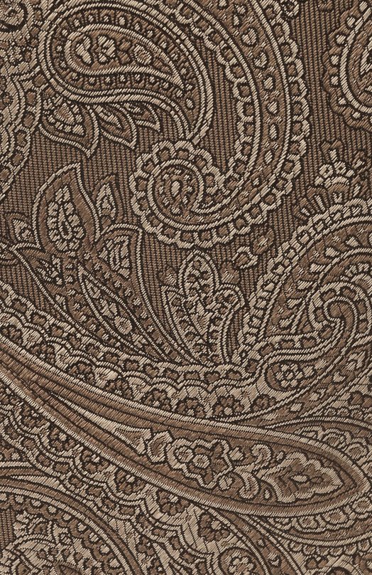 Шелковый галстук Canali 18/HJ04545 Коричневый  18/HJ04545 Фото 4