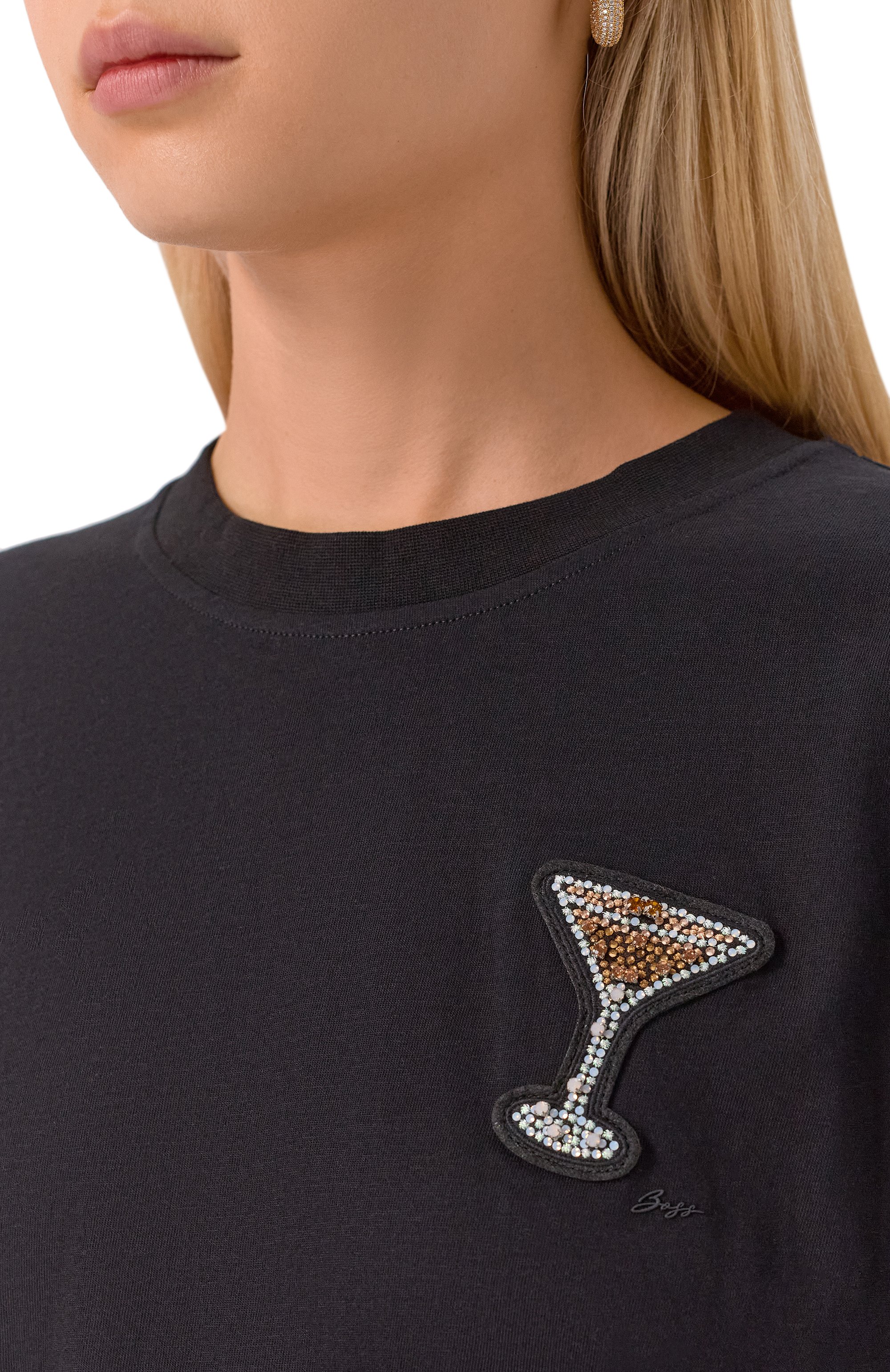 Хлопковая футболка BOSS ORANGE, арт. 50547797, фото 5