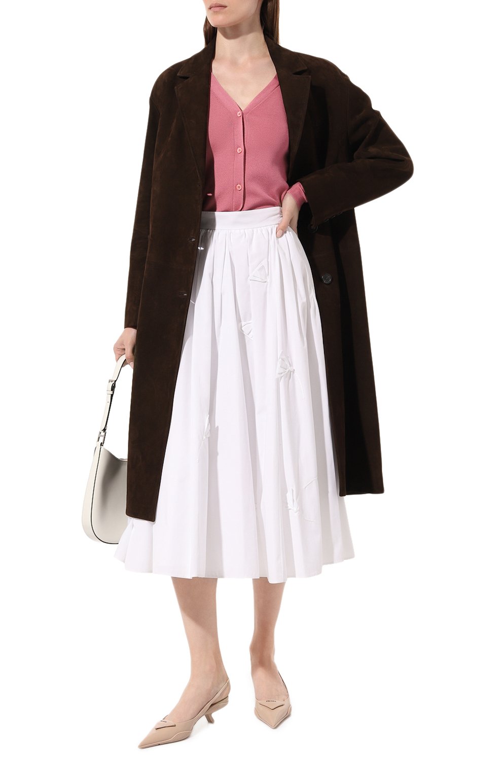 Кардиган из кашемира и шелка PRADA, арт. 25437-40J-F0410, фото 2