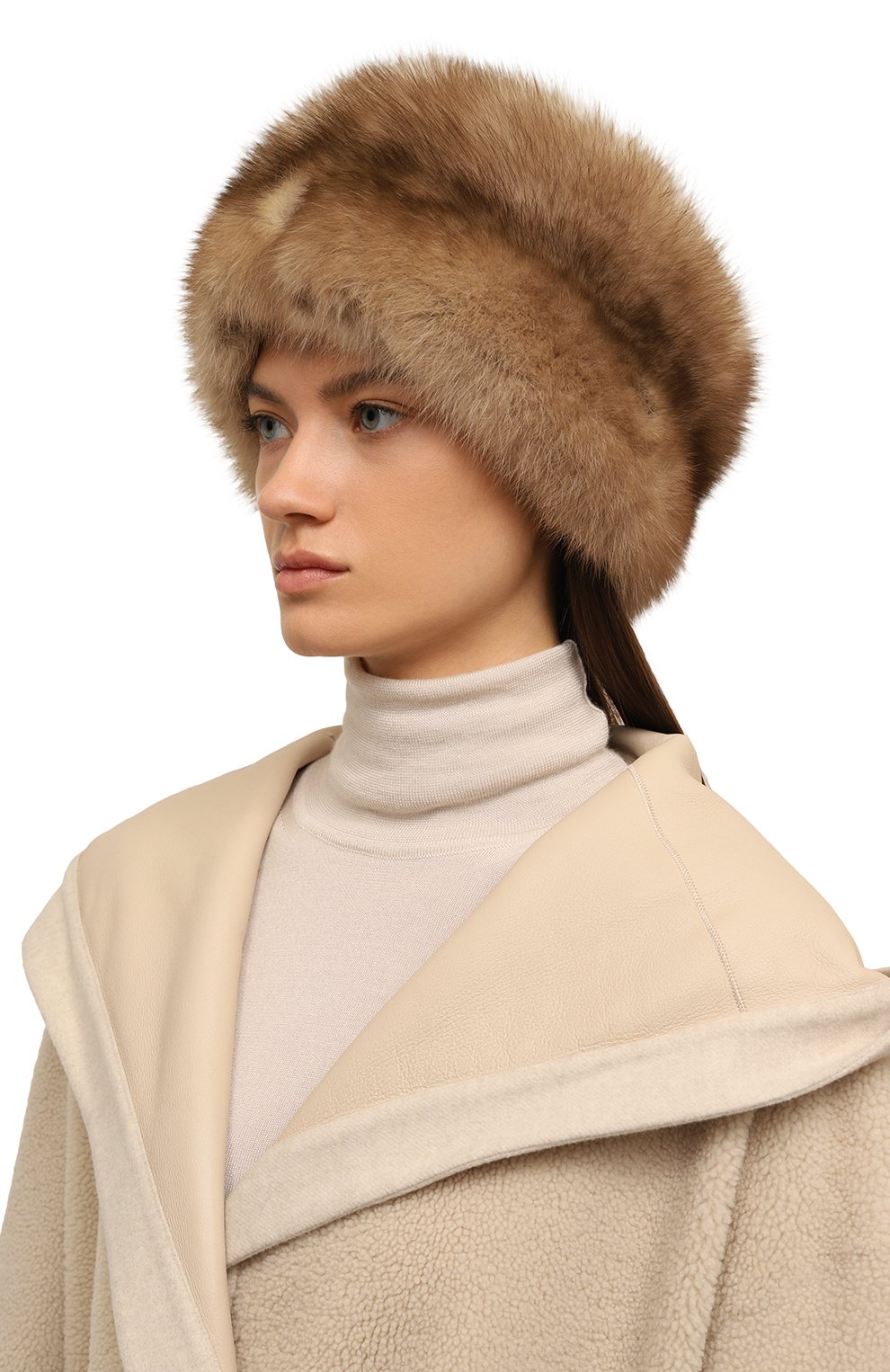 Меховая шапка из норки и соболя VICTORIA KUSENKOVA, арт. 062003696455, фото 2