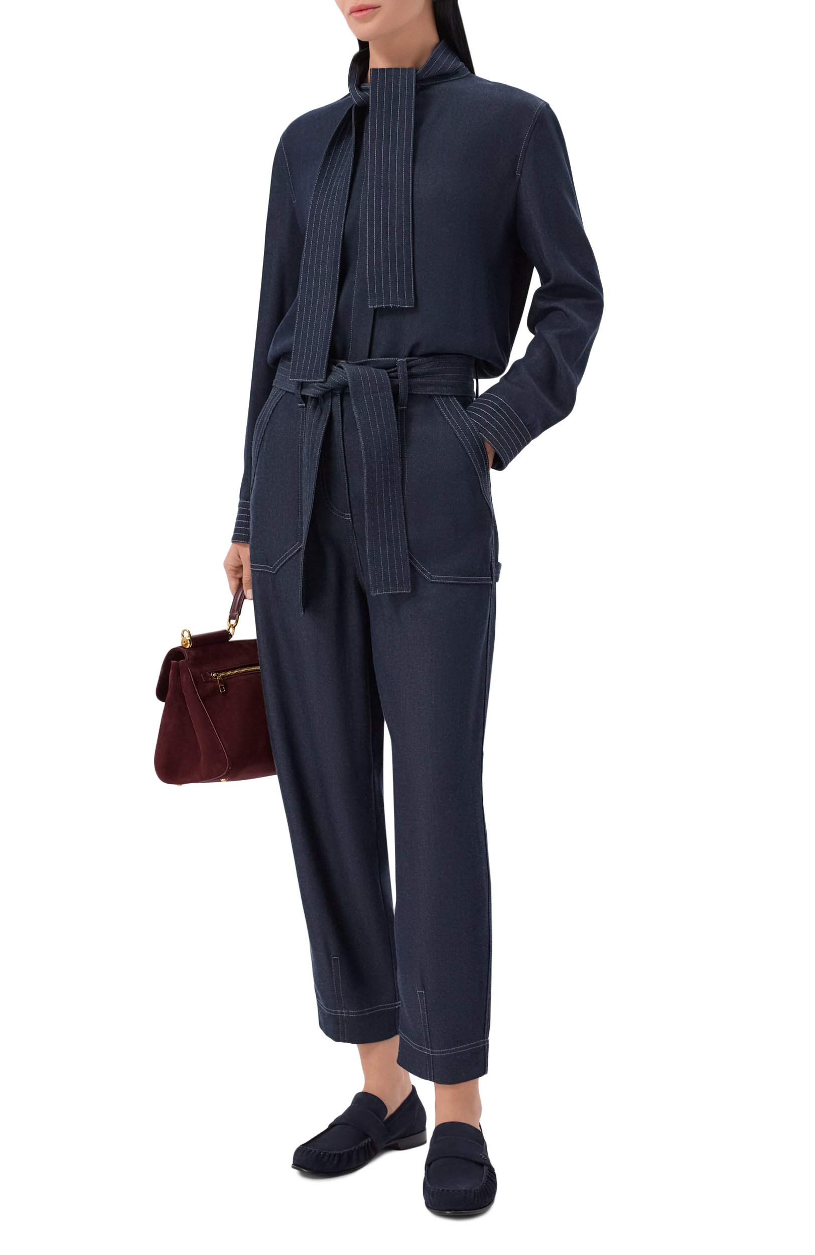 Джинсы-карго GIORGIO ARMANI синего цвета по цене 215000 руб., арт. GW003903/TE23092, фото 2 Джинсы-карго GIORGIO ARMANI, арт. GW003903/TE23092, фото 2