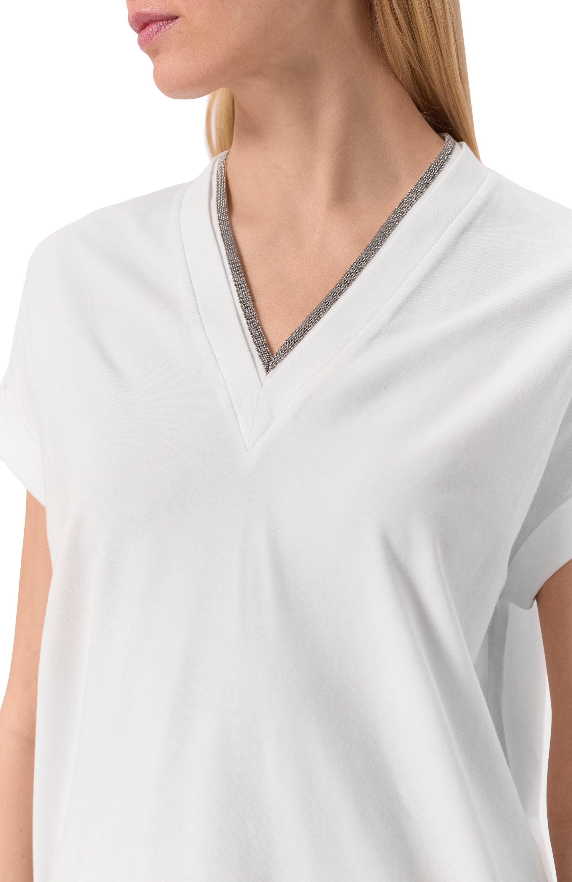 Хлопковая футболка BRUNELLO CUCINELLI, арт. M0T18BD222, фото 5