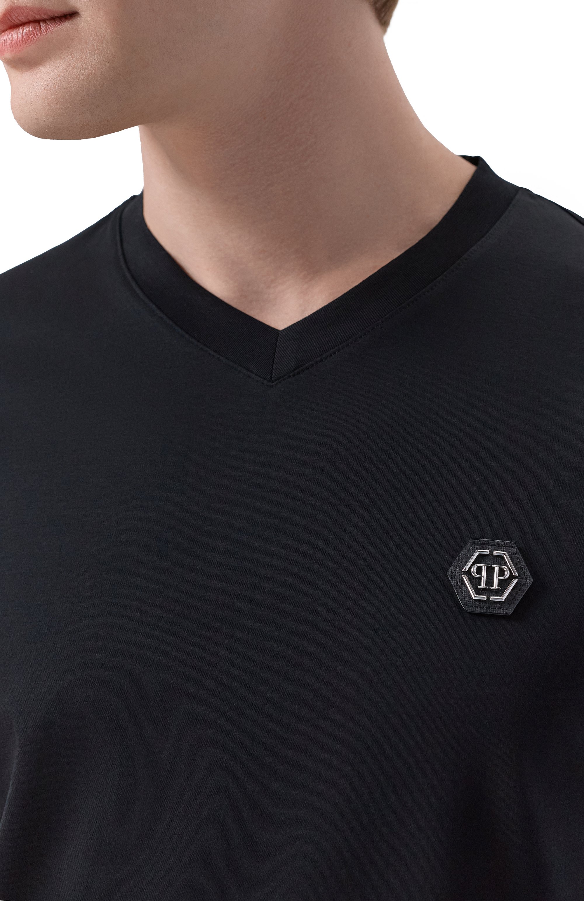 Хлопковая футболка PHILIPP PLEIN, арт. AAEC MTK8745 PJY002N, фото 5