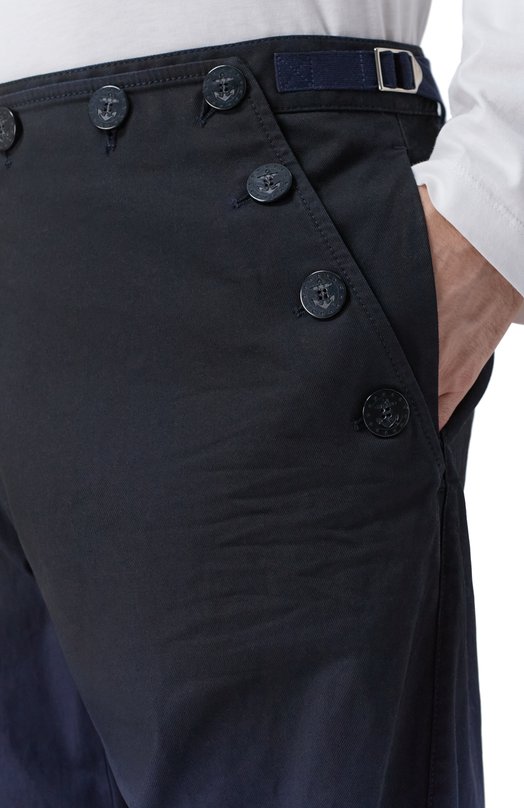 Хлопковые брюки Dsquared2 S74KB1116/S39021 Синий  S74KB1116/S39021 Фото 5