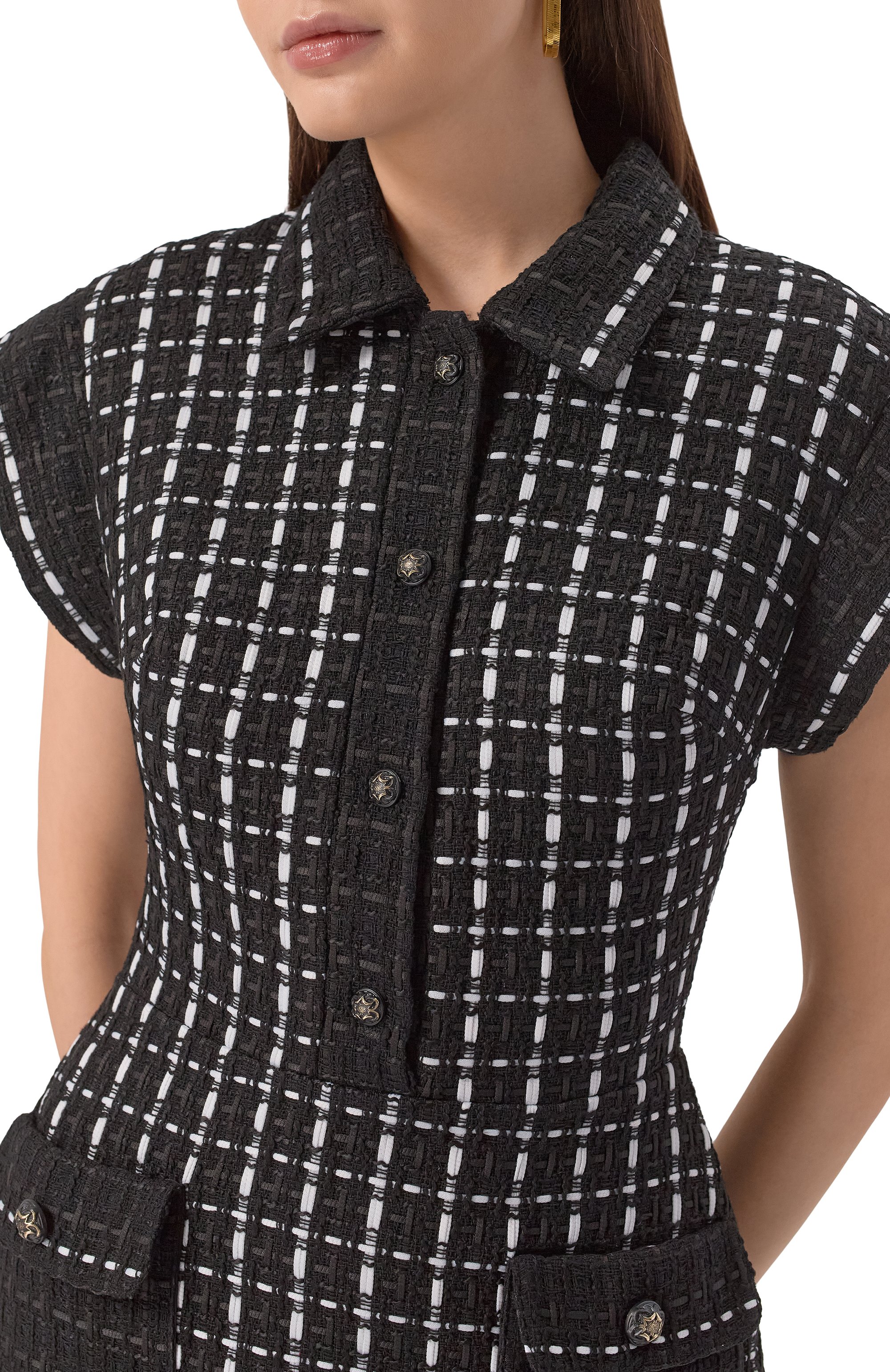 Твидовое платье ELIE SAAB, арт. D0769NP25/TW007, фото 5