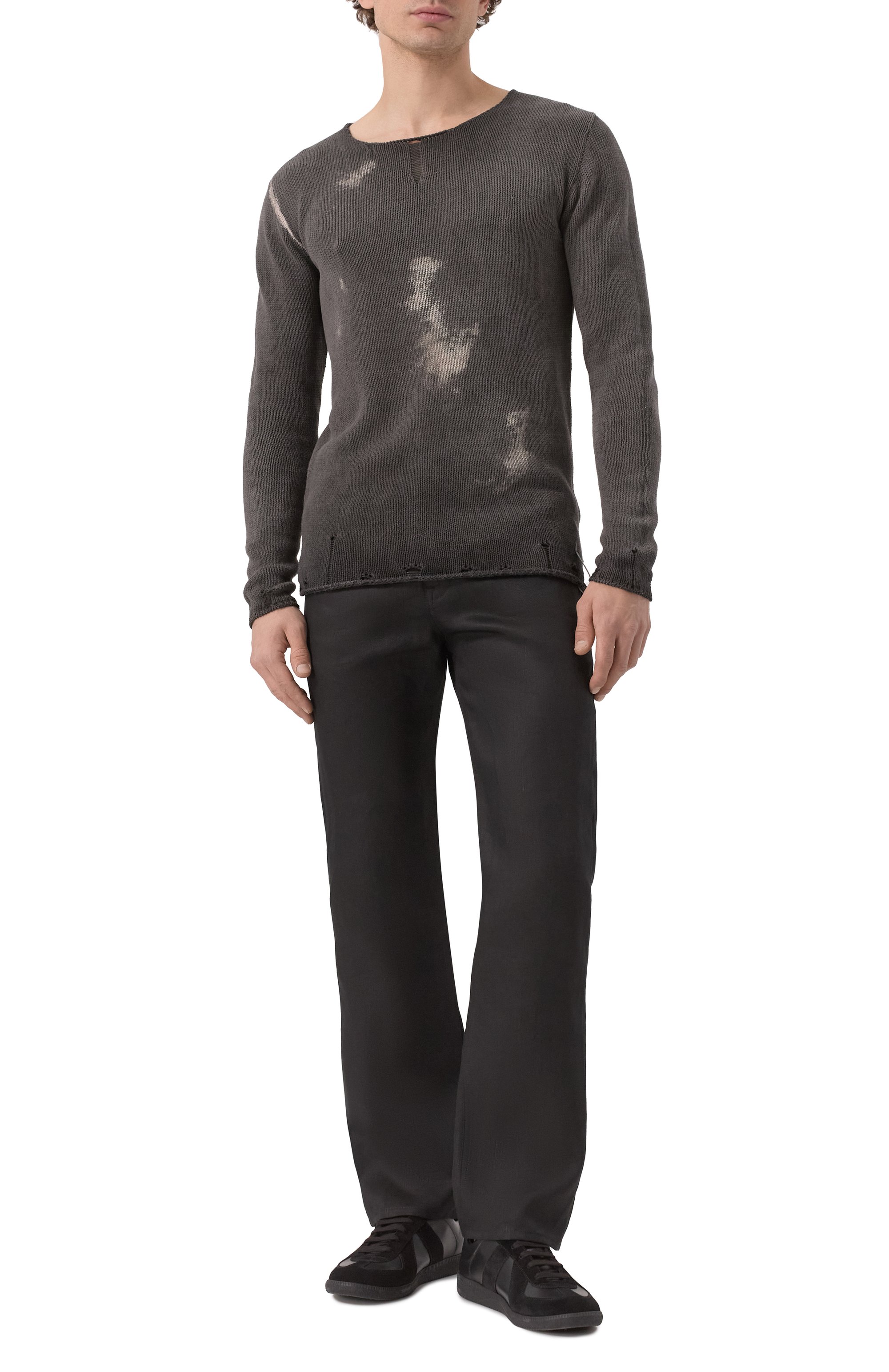 Льняные брюки RICK OWENS, арт. RR01E5308/TWL, фото 2