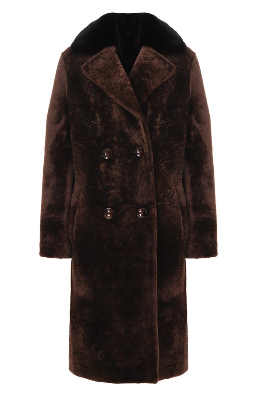 Двусторонняя дубленка с отделкой из кролика Venera M. 26190F-REX100VM Коричневый 26190F-REX100VM