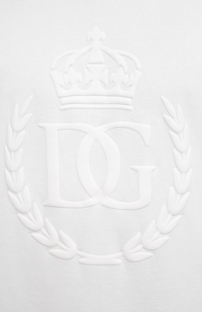 Хлопковое худи DOLCE & GABBANA белого цвета по цене 72950 руб., арт. G90F9Z/G7WNI, фото 5 Хлопковое худи DOLCE & GABBANA, арт. G90F9Z/G7WNI, фото 5