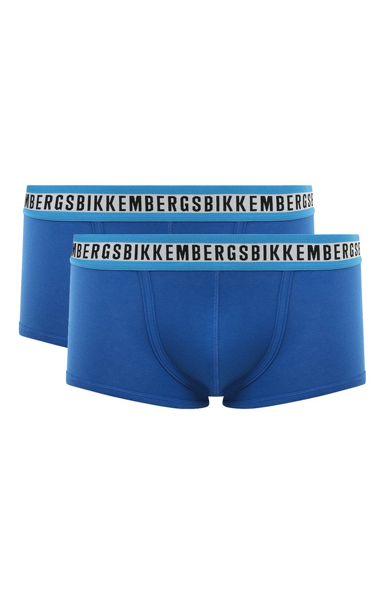 Мужские комплект из двух боксеров DIRK BIKKEMBERGS синего цвета, арт. BKK1UTR08BI | Фото 1 (Материал внешний: Хлопок; Нос: Не проставлено; Кросс-КТ: б�ельё; Мужское Кросс-КТ: Трусы; Трусы М: Боксеры)