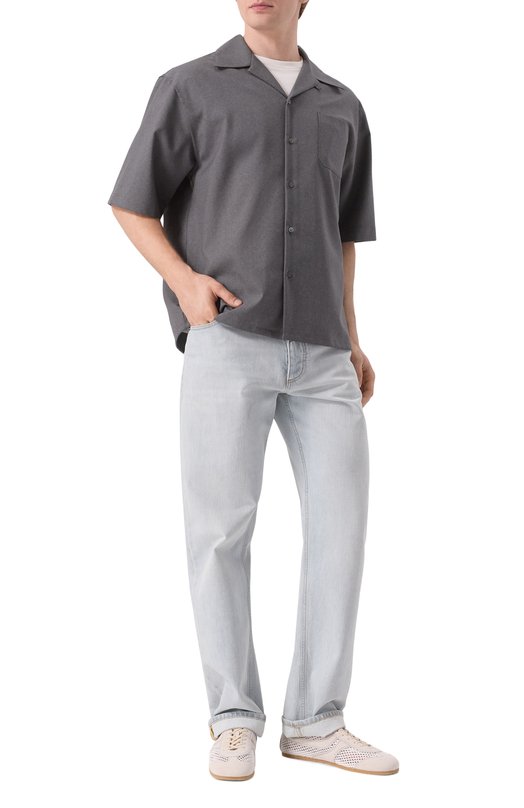 Комбинированные кеды Dries Van Noten MS251/1501/901 Бежевый  MS251/1501/901 Фото 2