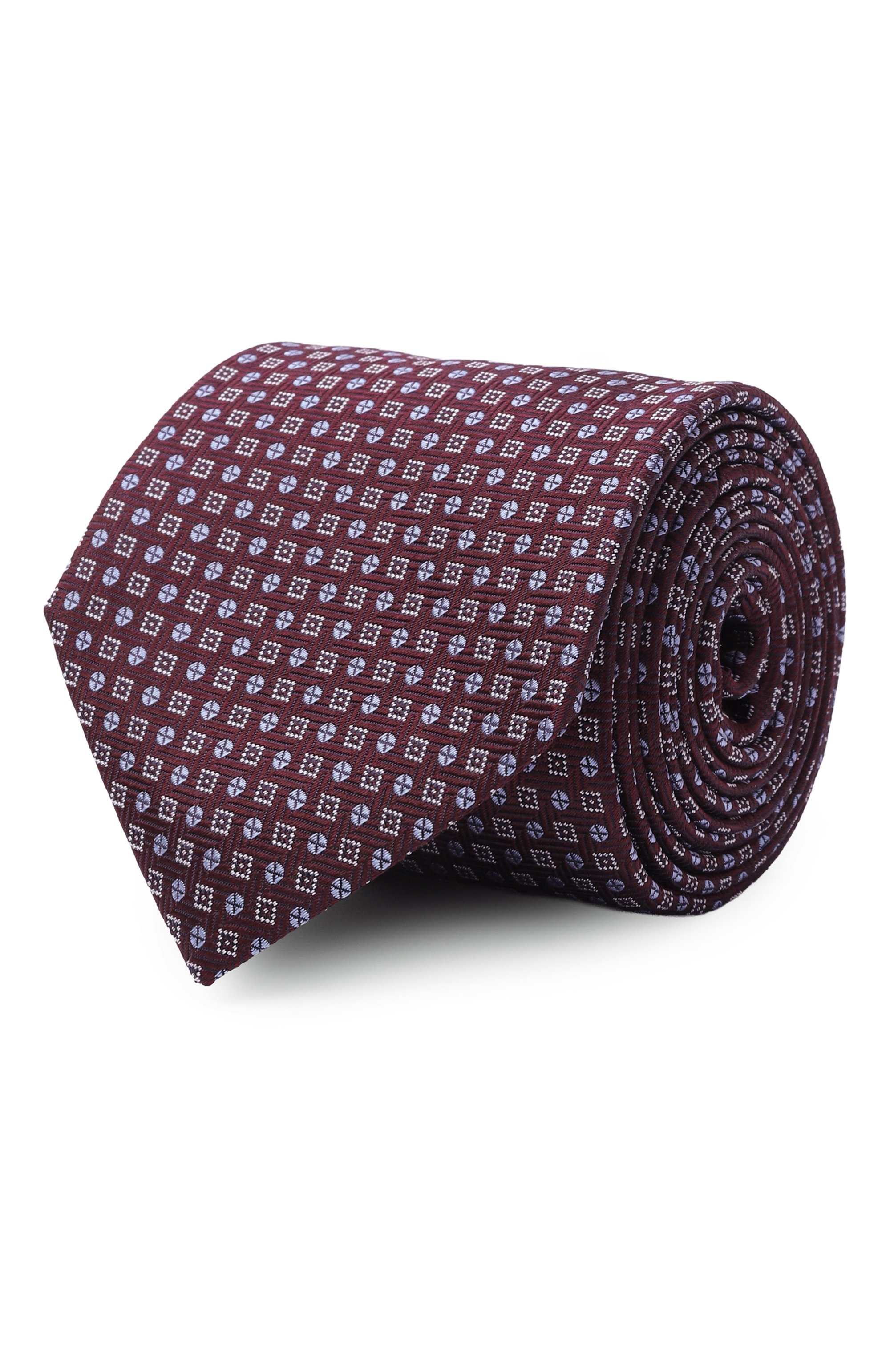 Шелковый галстук CANALI бордового цвета по цене 23150 руб., арт. 18/HJ04562, фото 1 Шелковый галстук CANALI, арт. 18/HJ04562, фото 1