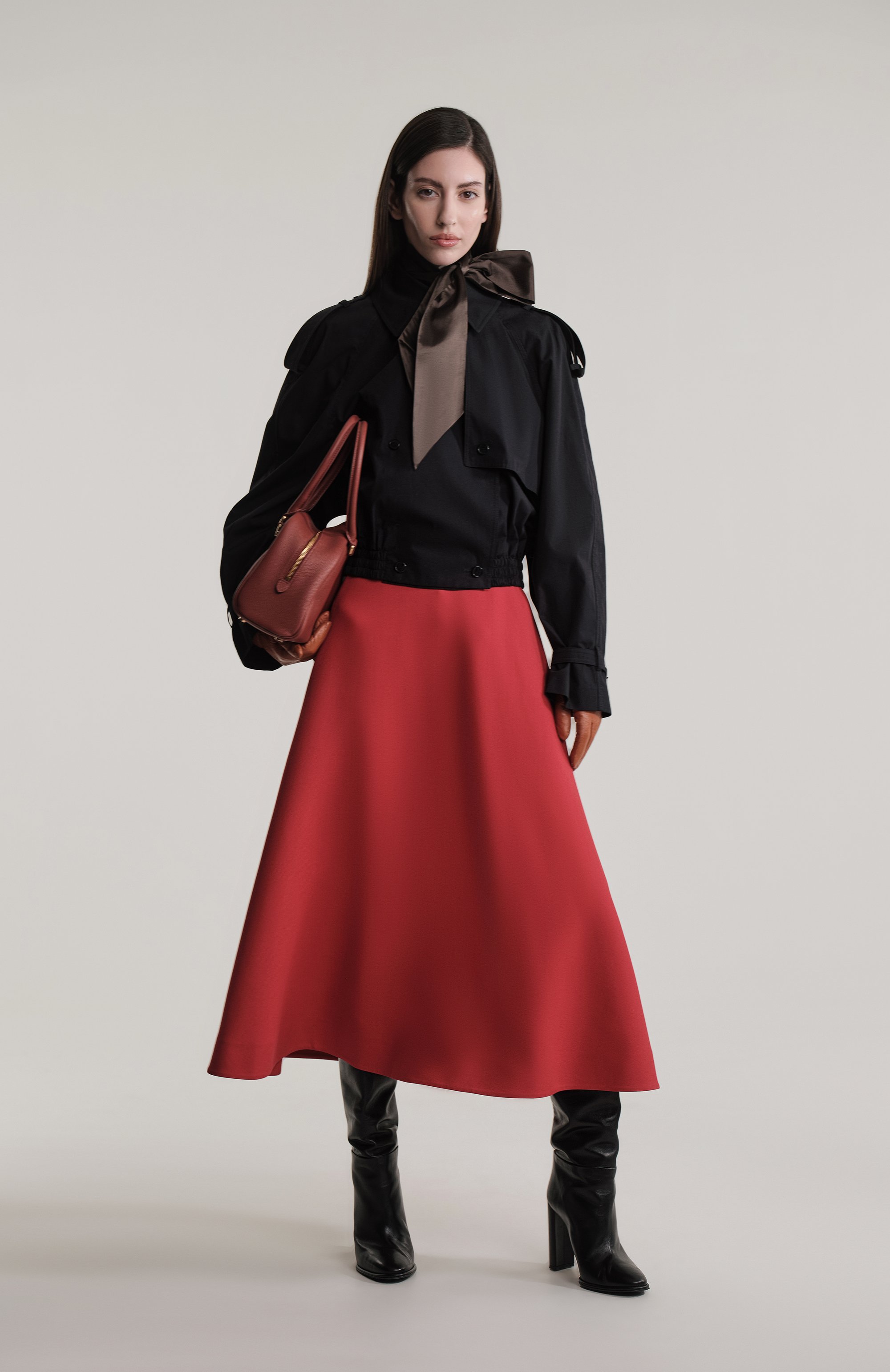 Платье из шерсти и шелка VALENTINO, арт. 5B3VA9D01CF, фото 6